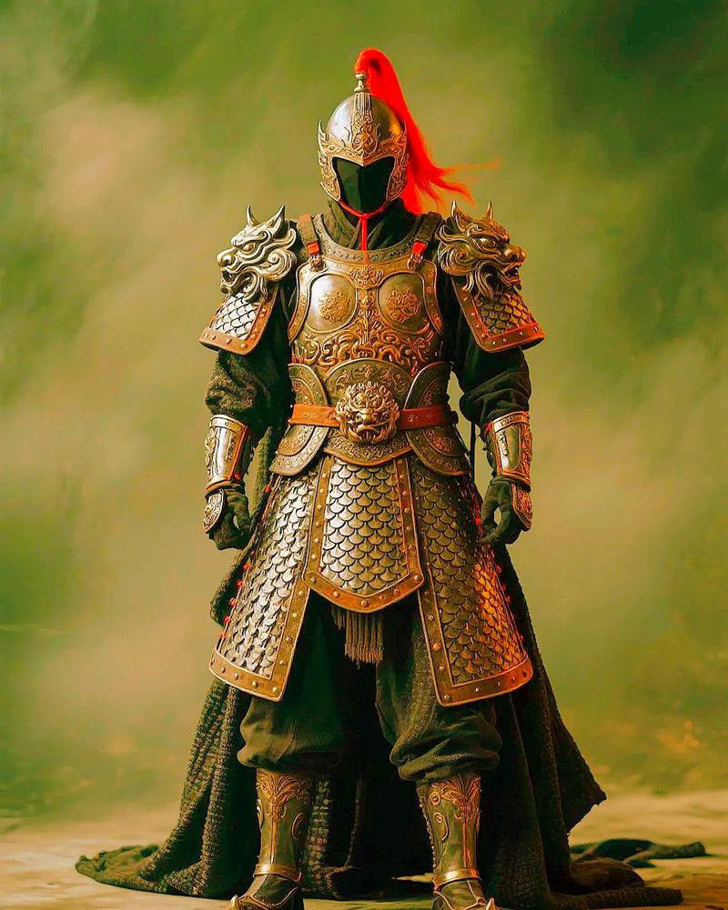 ancient chinese warrior armor sword