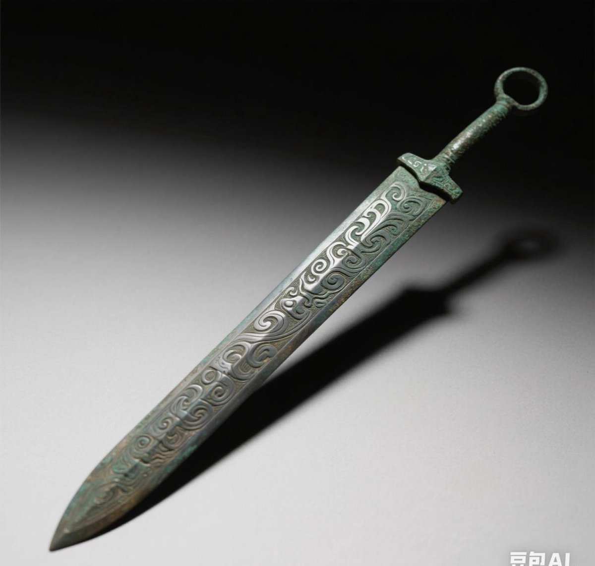 Sword of Goujian bronze jian museum display China