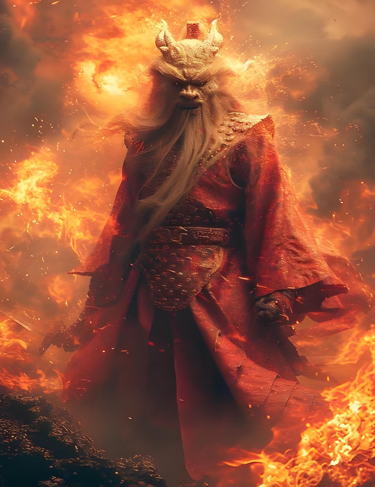 Ao Qin South Sea Dragon King 敖钦 南海龙王 illustration